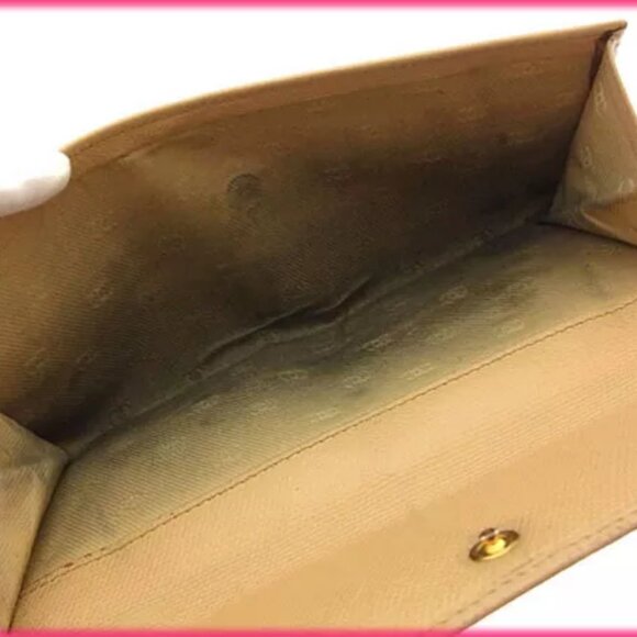 Chanel Wallet Purse Coco Button Beige Gold Woman Authentic - Picture 5 of 5